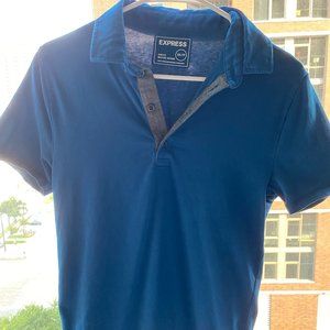 Express Mens XS Blue Polo